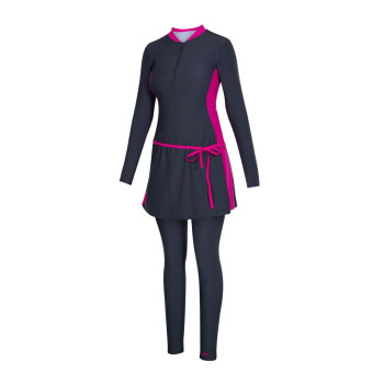 2 piece Swimming Full Body Suite  -  40, Pink, Black, Womens