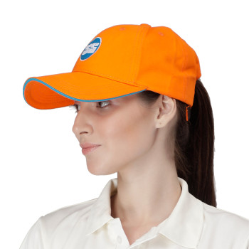Fancy Cricket Cap  -  Orange