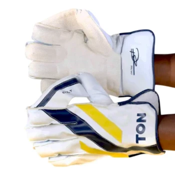 Ton Colt Cricket Wicket Keeping Gloves  -  Youth, Navy,White