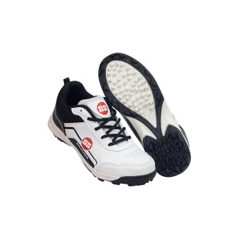 Smacker Cricket Shoes  -  6, Black,White, Mens