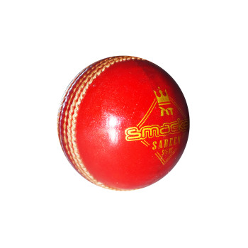 Ton Smacker Cricket Leather Ball  -  Red
