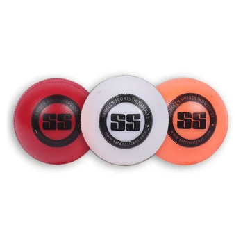 Light Cricket Plastic Ball  -  Red,White,Orange, Plastic