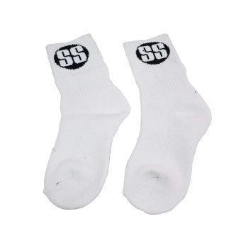 Custom Junior Cricket Socks  -  Standard, White