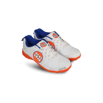 Scarpe Da Cricket Uomo Ss - Bianco/Arancione, Suola In PU, Leggere E Stabilizzanti - Foto 5