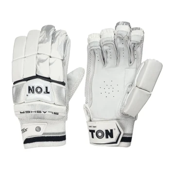 Ton Slasher Cricket Batting Glove  -  Mens, White, Right-handed
