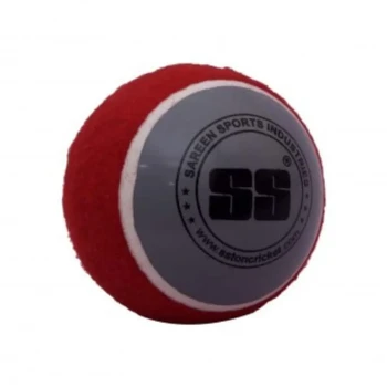 Swing with seam Cricket Leather Ball  -  Red