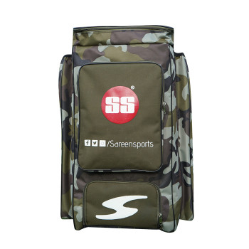 Camo Duffle Cricket Kit Bag  -  Green