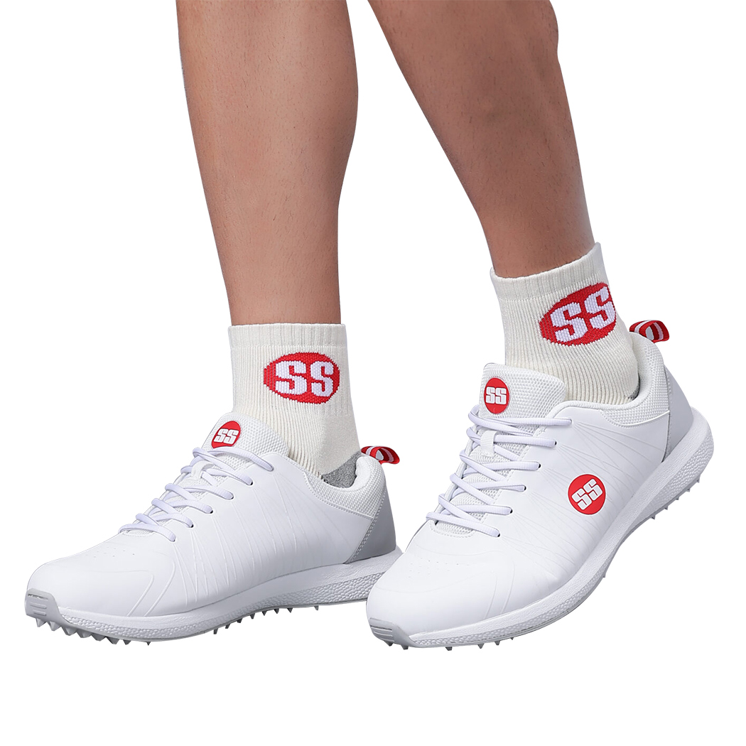 SS White Edition Cricket Shoes  -  6, White, Mens