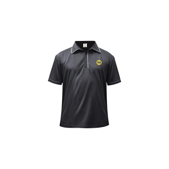 Polo T-Shirt  -  S, Black, Mens