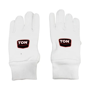 All Cotton Cricket Wicket Keeping Inner Gloves  -  Mens, White