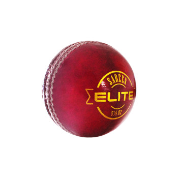 Ton Elite Cricket Leather Ball  -  Red