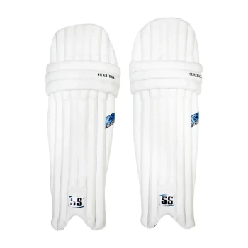 Academy Cricket Leg Guard  -  Youth, Blue,White, Both