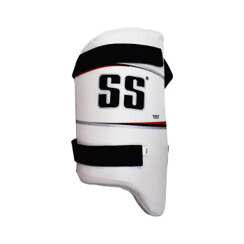 Test Cricket Thigh Pad  -  Boys, White, Right-handed