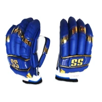 Supertest Cricket Batting Glove  -  Mens, Blue,Gold, Right-handed