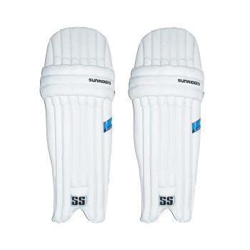 Academy Cricket Leg Guard  -  Youth, White, Right-handed