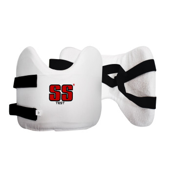 Test Cricket Chest Guard  -  Youth, White