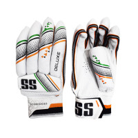 Deluxe Cricket Batting Glove  -  Left-handed, Boys, White