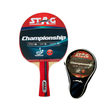 Championship Table Tennis Racket  -  Red,Black