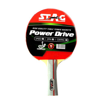 Power Drive Table Tennis Racket  -  Red