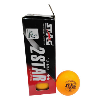Two Star Plastic Table Tennis TT Ball  -  Orange