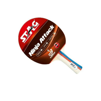 Ninja Attack Table Tennis Racket  -  Red,Black