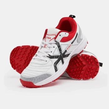 Stunner 160 Cricket Shoes  -  6, Red,White, Mens