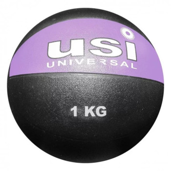 Gym Medicine Ball  -  Black,Purple, 1 Kg