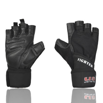 Fighter Fitness Gym Gloves  -  M, Navy
