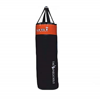 Crusher Nylon Filled Boxing Punching Bag  -  150 cm, Black,Orange