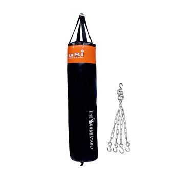 Crusher Nylon Unfilled Boxing Punching Bag  - 150 cm, Black,Orange