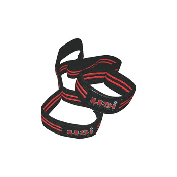 8 shape Weight Lifting Strap  -  Standard, Red, Black