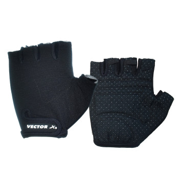 Fitness Gym Gloves  -  L, Black