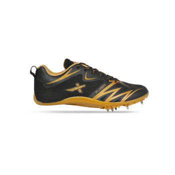 Flyer Athletic Jumping Spike Shoe  -  5, Gold,Black, Kids