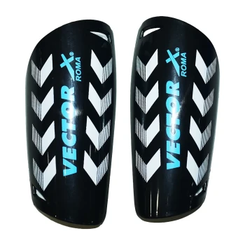 Roma Football Shin Guard  -  S, Black