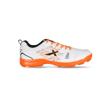Blaster 22 Yards Cricket Shoes  - 6, White,Orange, Mens