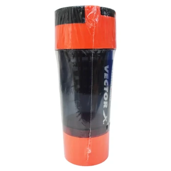 Gym Sharker ( Cyclone ) Water Bottle  -  Black,Orange, 400ml