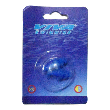Silicone Swimming Ear Plug  -  Blue, Free Size