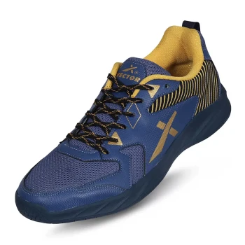 Luminous Badminton Shoes  -  11, Blue,Gold, Mens