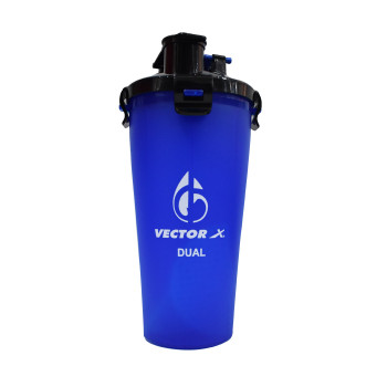 Dual Water Bottle  -  Blue,Black, 700ml