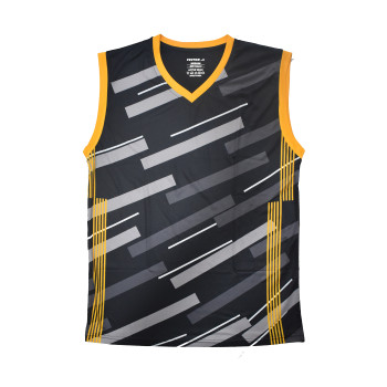 Attacker Basketball T-Shirt and Lower set  -  XXL, Black