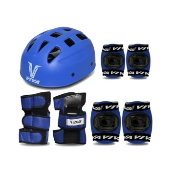 Protective set 4 in 1 Skate Helmet  -  L, Blue