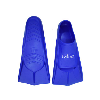 Training Silicon Swimming Fins  -  5.5-6.5, Navy