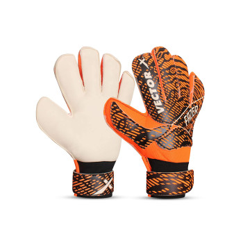 GK-Fazer Football Goalkeeper Gloves  -  Mens, 8, Black,Orange