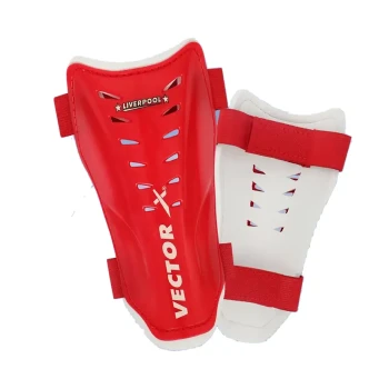 Liverpool Football Shin Guard  -  L, Red