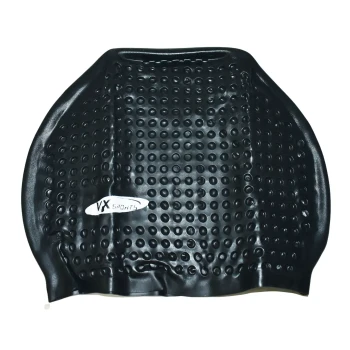 Bubble Swimming Cap  -  Black, Adult