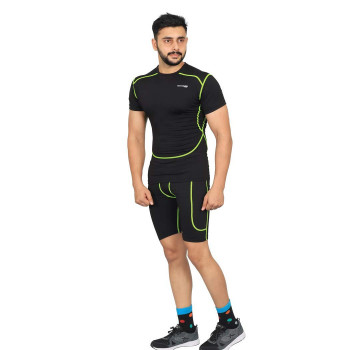 Flyer Cycling Shorts  -  S, Green, Adult