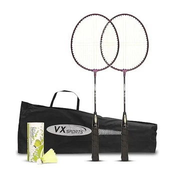 VX-10 (Sr) Badminton Racket  -  Brown, Strung
