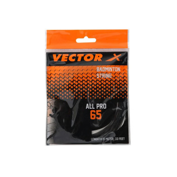 All Pro 65 Badminton Strings  -  Black