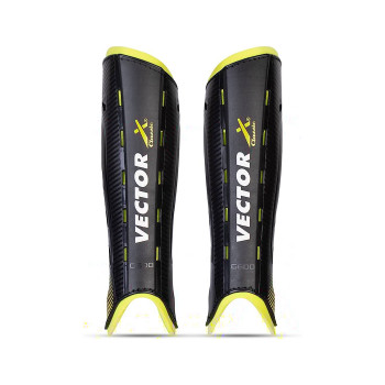 Classic Football Shin Guard  -  S, Black, Green