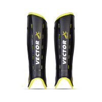 Classic Football Shin Guard  -  S, Black, Green